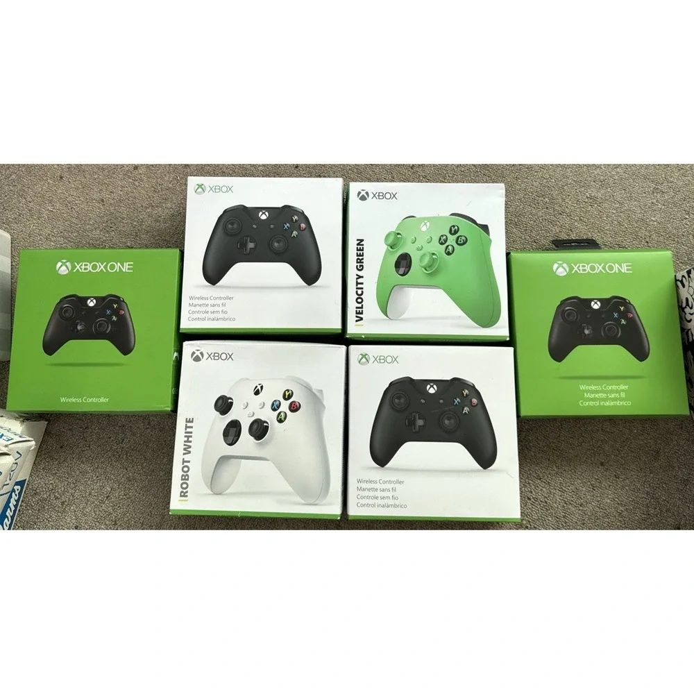 XBOX‎ Controller Empty BOXES ONLY Lot Of 6 W/ INSERTS And Papers